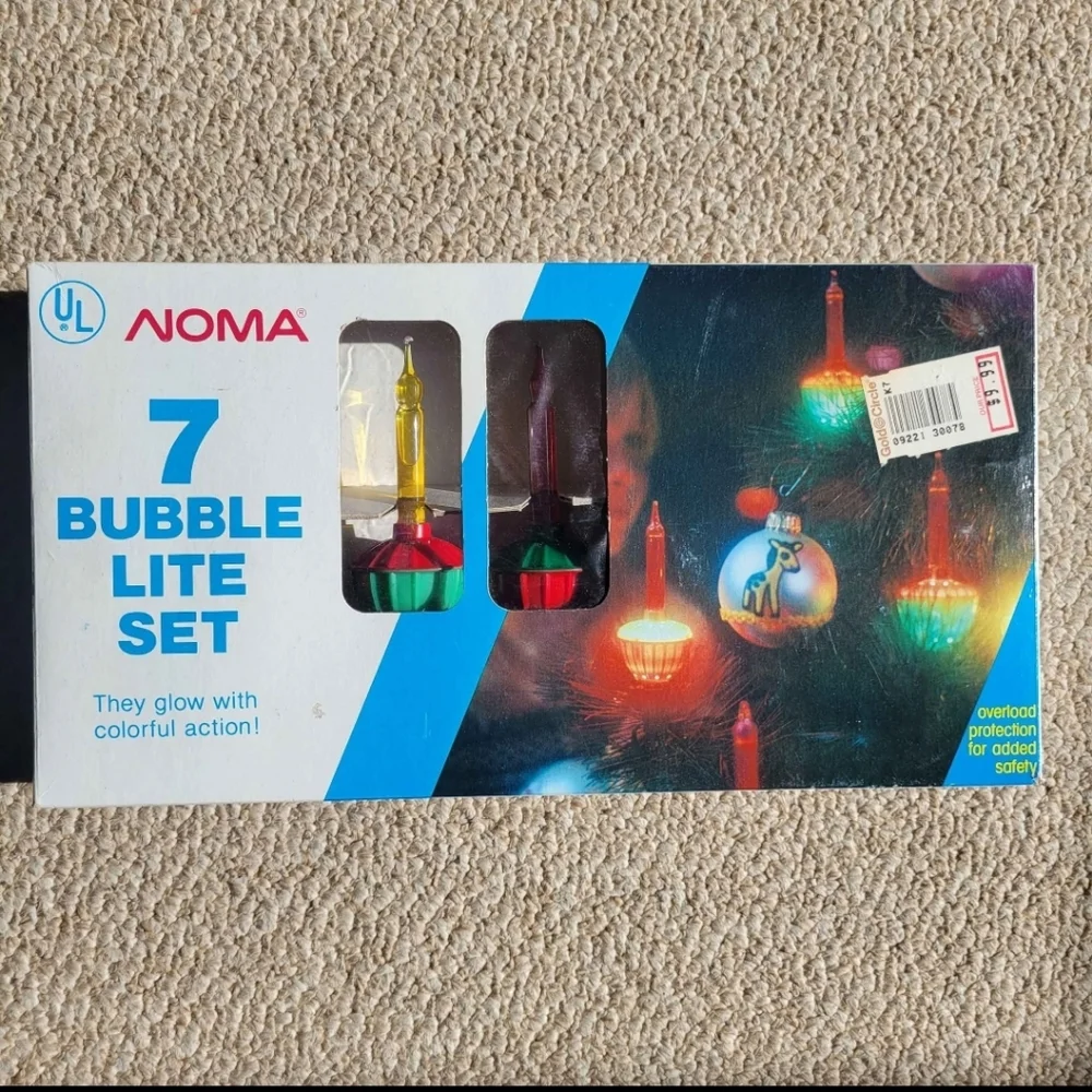 NOMA Bubble Lite Set NIB / NOS ~ Christmas ~ Holiday ~ Retro